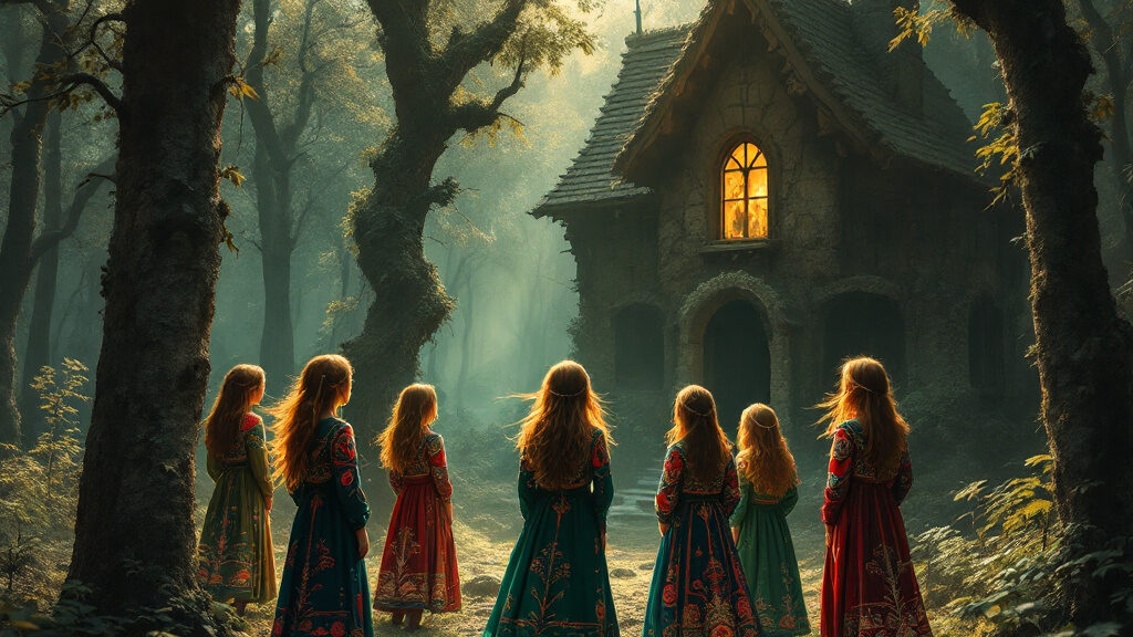 histoires de septs filles et l'ogresse